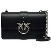 Image de PINKO schoudertas Love One Classic ST. CL. Nero - Old Silver zwart