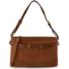 Image de PINKO schoudertas Belt Bag Big Suede Brown - Lion - Antique Gold bruine