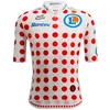 Image de Santini Tour De France Official Polka Dot 2025 Korte Mouw Wielertrui Wit L Man