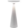 Image de Zafferano Damina - Oplaadbare LED-tafellamp, touchdimmer, 8 uur batterijduur, IP65 - draadloos, grijze aluminium afwerking