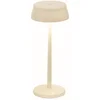 Image de Zafferano Sister Light Wi-Fi Smart LED Tafellamp Ivoor Oplaadbaar en Dimbaar - 2200-2700-3000-4000K 3.2W h33cm