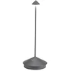 Image de Pina Pro LED tafellamp, donkergrijs, oplaadbaar en dimbaar, draadloos, Saffraan, 2200-2700-3000K, IP54, 12 uur batterijduur