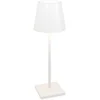 Image de Poldina L Desk Witte oplaadbare en dimbare LED-tafellamp met batterijduur tot 12 uur