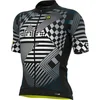 Image de Ale Fietsshirt Korte Mouwen PRS Checker - Grijs - M - Valt klein