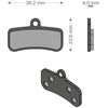 Image de Brenta Ciclo Xtr/quadien Shimano/trp/tektro Gesinterde Remblokken Zilver