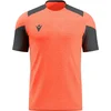 Image de Macron Glory Golem Shirt Korte Mouw Heren - Coral Fluor / Antraciet | Maat: XL