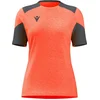 Image de Macron Glory Sphinx Shirt Korte Mouw Dames - Koraal / Antraciet | Maat: L