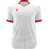 Image de Macron Wyvern Eco Shirt Korte Mouw Kinderen - Wit / Rood | Maat: 9-10 Y