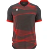 Image de Macron Wyvern Eco Shirt Korte Mouw Heren - Antraciet / Fluorood | Maat: 3XL