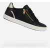 Image de GEOX BLOMIEE DAMES Sneakers - ZWART/LICHTGOUD - Maat 37
