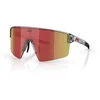 Image de Bliz P004 Bril Transparent Dark Grey - Red