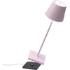 Image de Zafferano Poldina Pro Tafellamp - Oplaadbare Buitenlamp Roze - IP65 Spatwaterdicht - Bureaulamp Snoerloos - Dimbare LED Lamp - Tuinlamp met Draadloos Oplaadstation - 38 cm x Ø 11cm