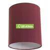 Image de LEDatHOME | Cilinder stof lampenkap voor E27 fitting, 15cm diameter h18cm - 100% Made in Italy | Bordeaux