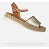 Image de GEOX EOLIE DAMES Sandalen - LICHTGOUD/TABAK - Maat 39