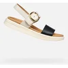 Image de GEOX XAND 2S DAMES Sandalen - LICHTBEIGE/ZWART