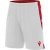 Image de Macron Tempel Short Heren - Wit / Rood | Maat: S