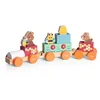 Image de Chicco My Wood Friends Teddyberentrein - Houten Montessori Speelgoed - Stapeltrein met 3 Wagons, 5 Gekleurde Blokken en Figuren - FSC-hout (2+J)