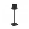 Image de Zafferano Poldina Pro Black LED-tafellamp, oplaadbaar en dimbaar, met een batterijduur tot 12 uur. Geschikt voor buitengebruik, IP65.