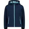 Image de CMP Girls Fix Hoodie Softshell - Blue-acqua - Maat Kinder_EU 140