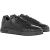 Image de Leather Slip-On Sneakers with Laces - Black
