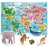 Image de Headu Legpuzzel Wereld met 3D Elementen, 108st.