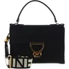 Image de COCCINELLE Leren Handtas Schoudertas Arlettis Signature Handbag Grained Leather Noir Zwart