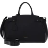 Image de COCCINELLE Leren Handtas Schoudertas Kliche Handbag Grained Leather Noir Zwart