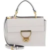 Image de COCCINELLE Leren Schoudertas Avondtas Arlettis Handbag Grainy Leather Lambskin White Crème