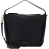 Image de COCCINELLE Leren Schoudertas Dorian Shoulder Bag Grained Leather Noir Zwart