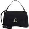 Image de COCCINELLE Leren Schoudertas Handtas C-Me Grained Leather Handbag Noir Zwart