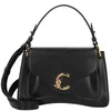 Image de COCCINELLE Leren schoudertas handtas C-Me Calf Handbag Noir zwart