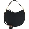 Image de COCCINELLE Leren schoudertas Sunup Handbag Double Grainy Leather Noir / Cognac zwart