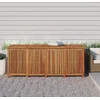 Image de vidaXL Tuinbox 200x80x75 cm Acaciahout Houten Tuinbox - Opbergruimte - Tuinmeubels - Tuingereedschap - Acacia Hout