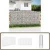 Image de vidaXL Schanskorf gewelfd 400x50x200/220 cm Schanskorf - Gabionmuur - Tuinbarrière - Geluidisolatie - Sierhekwerk