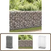 Image de vidaXL Schanskorf - 100x50x30 cm - Gegalvaniseerd Staal Schanskorf - Gabion - Wandbekleding - Tuingereedschap - Terrasvorming