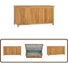 Image de vidaXL Tuinbox - Massief Teakhout - 114x50x58 cm Tuinbox - Teak Houten Box - Tuingoed Opslag - Buitenschrijnwerk - Veranda Kast