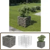 Image de vidaXL Gabion plantenbak - Verhoogd - 50x50x50 cm Gabion Plantenbak - Plantenbak Verhoging - Buitenplantenbak - Siertuin - Tuingereedschap