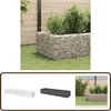 Image de vidaXL Gabion plantenbak - Verhoogd - 360x90x50 cm Gabion Plantenbak - Verhoogde Plantenbak - Buitenplantenbak - Sierbeschoeiing - Tuindecoratie