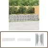 Image de vidaXL Schanskorf - Gewelfd - 400x50x100 cm - Zilver Schanskorf - Border - Bloem Borders - Tuingereedschap - Gabion Planter