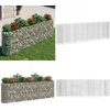 Image de vidaXL Gabion plantenbak verhoogd 330x50x100 cm gegalvaniseerd ijzer - Verhoogde Plantenbak - Verhoogde Plantenbakken - Plantenbak - Bloembak