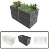 Image de vidaXL Gabion plantenbak zilverkleurig staal Gabion Plantenbak - Plantenbak Verhogen - Siertuin - Tuingereedschap - Buitendecoratie