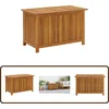 Image de vidaXL Tuinbox 90x50x58 cm massief acaciahout Opbergbox - Tuinkast - Buitentoogkast - Tuinopslag - Hout Kast