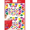 Image de Apli Kids verwijderbare stickers | driehoek | blister met 720 stuks in geassorteerde kleuren en groottes