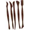 Image de Boetseergereedschap spatelset voor klei 5-delig kunststof - Boetseerspatels - Boetseermessen