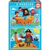Image de EDUCA - puzzel - 2 x 20 stuks - piraten