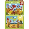 Image de EDUCA - puzzel - 2 x 48 stuks - Het drakenkasteel