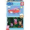 Image de Educa - puzzel hout - Peppa Pig - 2 x 16 stukjes