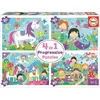 Image de Set van 4 Puzzels Educa 18905 Fantasie