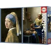 Image de Educa puzzelset kunst - Vermeer Meisje met de parel & Melkmeisje 2x1000 stukjes.