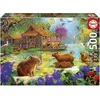 Image de Educa - Puzzel - Capybara Village - 500 stukjes - legpuzzel